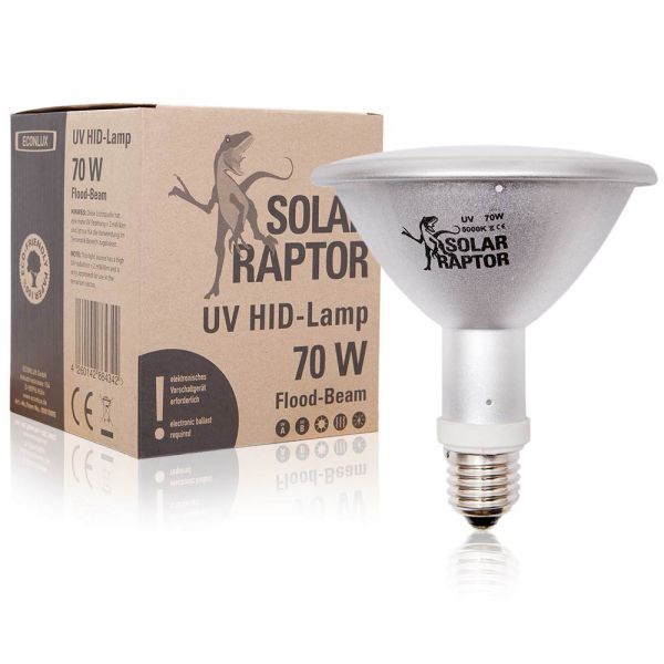 Solar Raptor - UVB HID Flood Lamp - 70 Watt | ECO10005