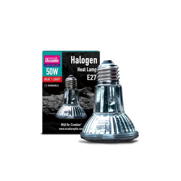 Warmtelamp nodig? Arcadia Halogen Basking Spot 50 Watt kopen? | RSHA50E27 844046003836 - Terramania.nl