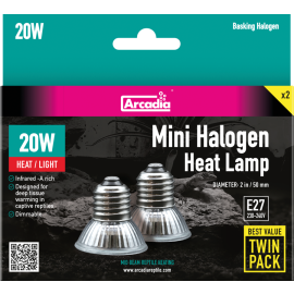 ARCADIA HALOGEN 20W TWINPACK