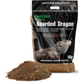 HabiStat Bearded Dragon Substrate 10kg, natuurlijke woestijnbodem voor baardagamen
