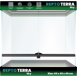 Repto Terra Sky, Glas terrarium, 45X45X45 cm, 8715897350931, R1100655
