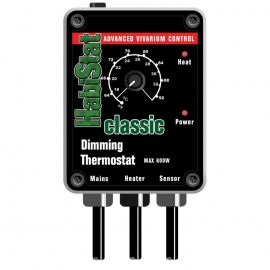 Thermostaat kopen? HabiStat Dimmer Thermostat, Black, 600 Watt | HTDBX | 5027407010956