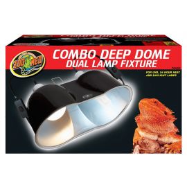 Zoo Med - Large Combo Deep Done Lamp Fixture - Terramania.nl 